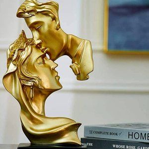 💕Kissing Lovers Home Décor Decorative Gold Accents💕